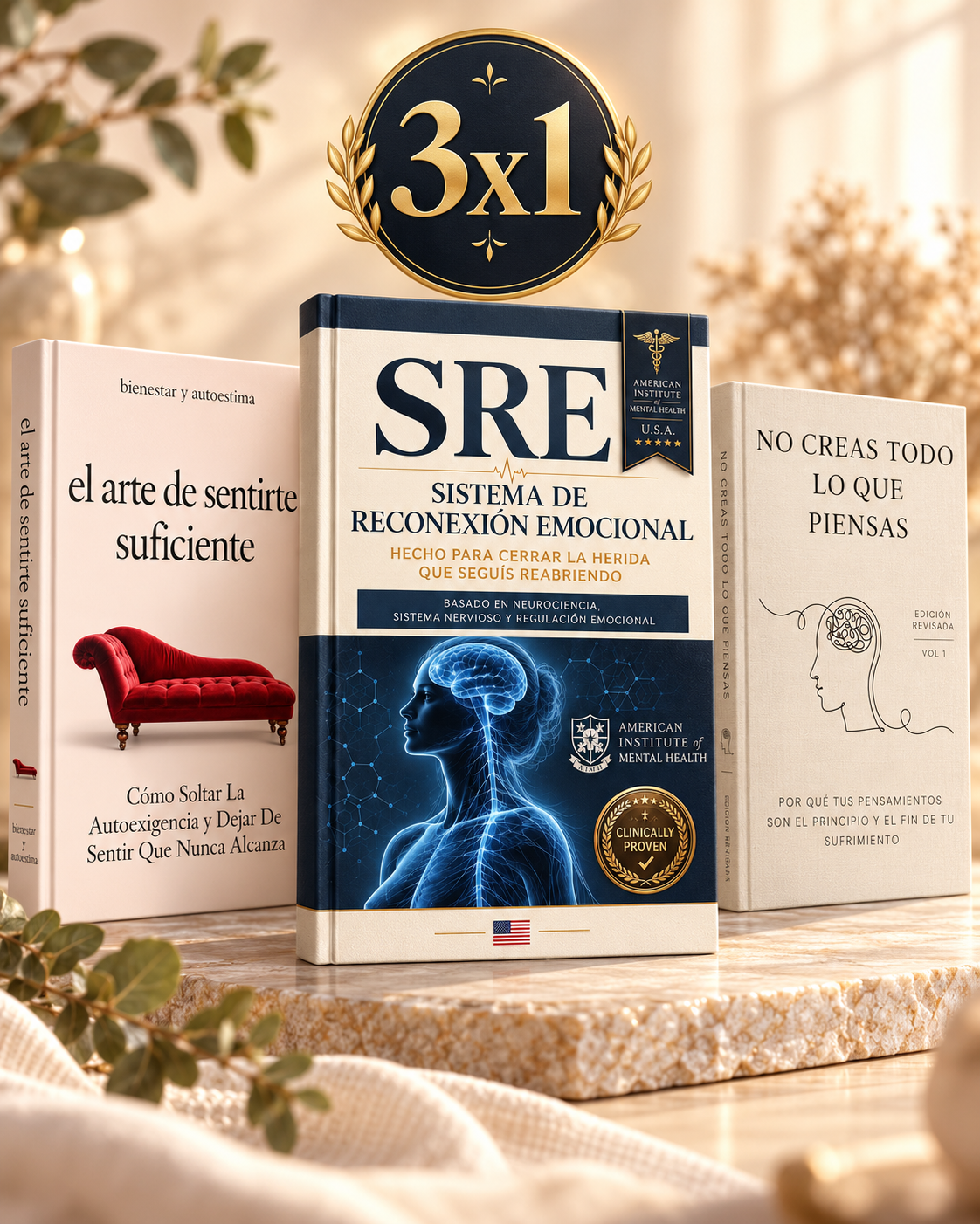 3x1 | Saná lo que la terapia no pudo, soltá la autoexigencia y volvé a sentirte suficiente 🎁